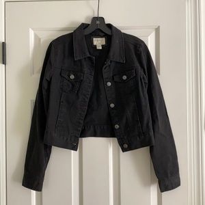 Black Fitted Denim Jean Jacket
